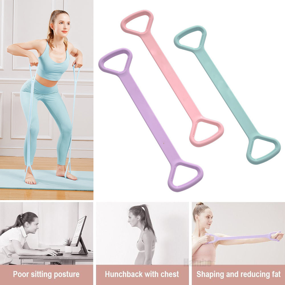 Yoga Fitness Resistance Bands – Elastic Ropes for Arm, Back, and Shoulder Training