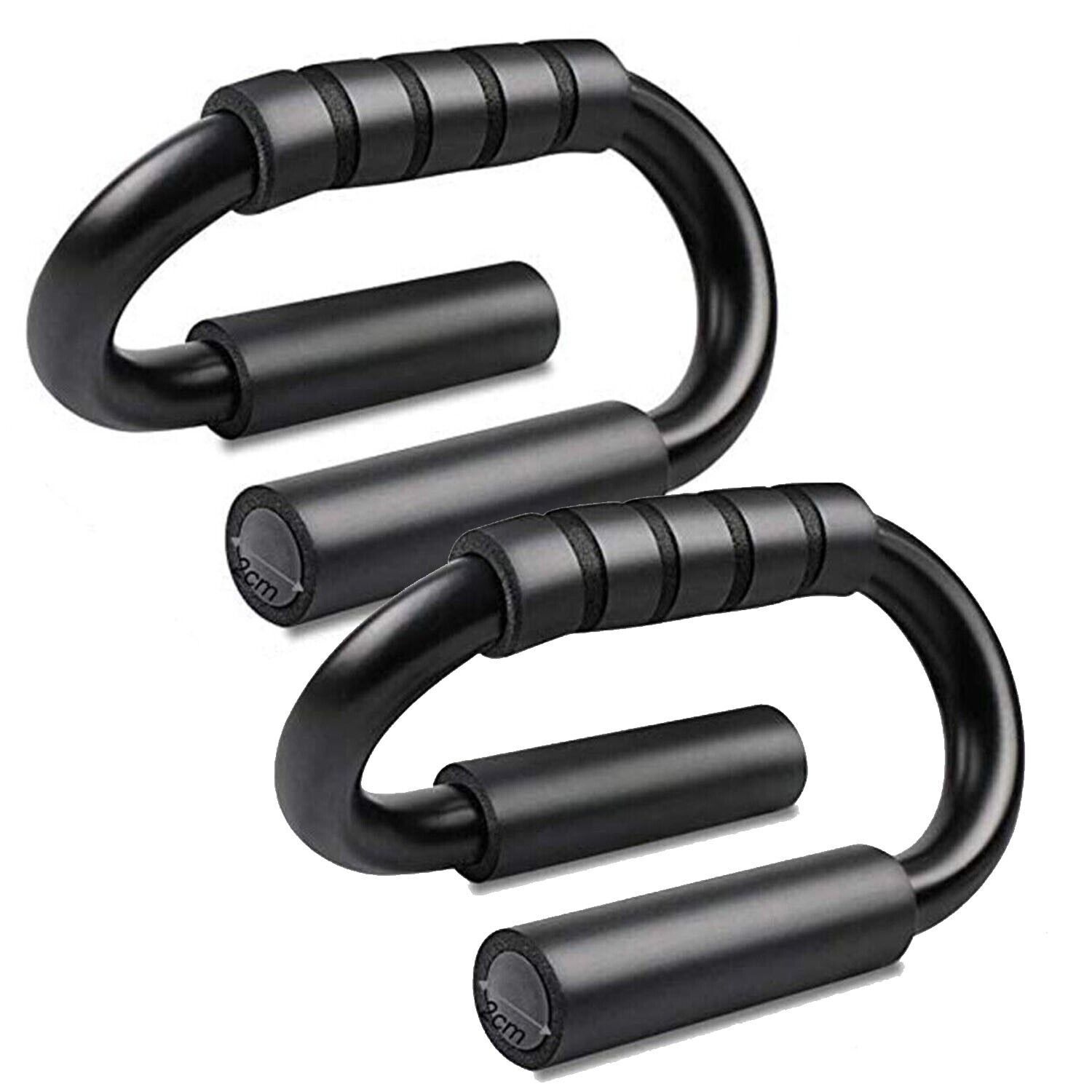 Non-Slip S-Shaped Push-Up Bars – Home Gym Fitness Equipment