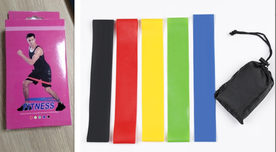 5-Level Resistance Elastic Bands for Yoga & Training