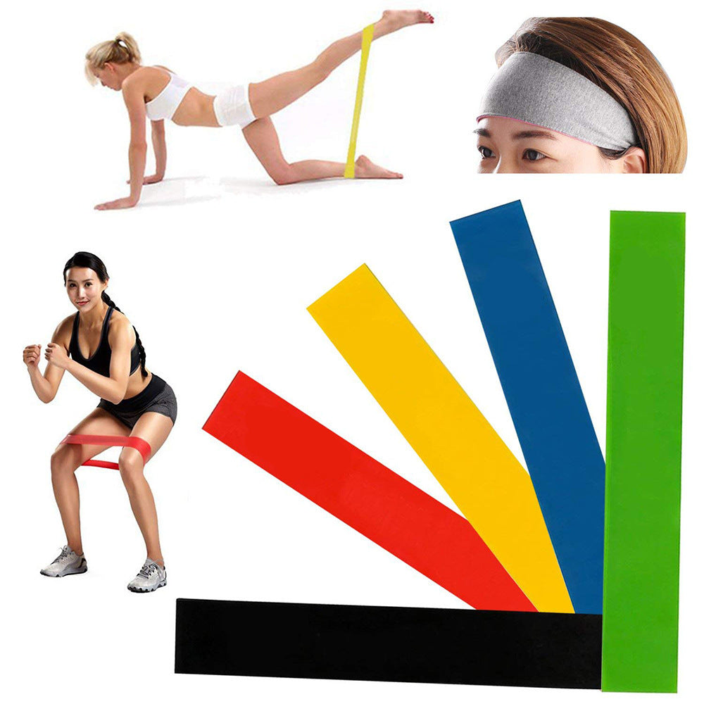 5-Level Resistance Elastic Bands for Yoga & Training