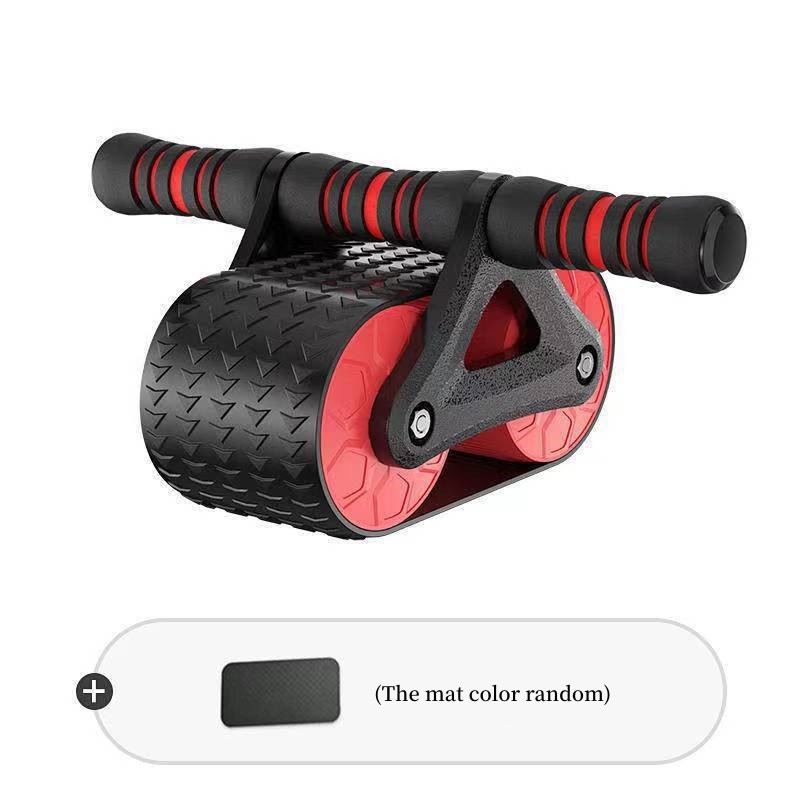 Double Wheel Ab Roller with Automatic Rebound - Waist Trainer for Home Gym