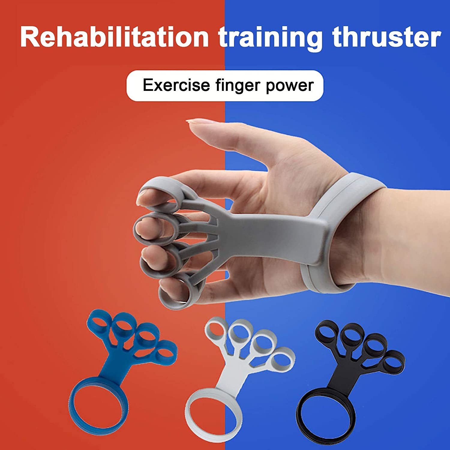 Silicone Finger Grip Trainer for Hand Strength & Pain Relief